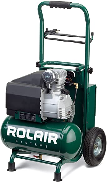 Buy Rolair VT20TB Wheeled Compressor, 2 HP, with Overload Protection and Manual Reset 