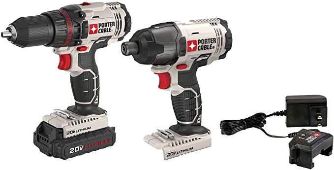 Buy PORTER-CABLE 20V MAX Cordless Drill/Impact Driver Combo Kit, 2-Tool (PCCK604L2)  