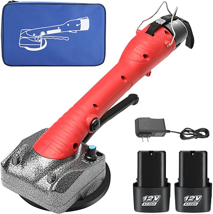 Buy Seesii Portable Tiler Leveling Machine with 12cm Vibrator Suction Cup, 10 Speed Adjustable Automatic Laying Vibrating Tool for Floor Wall Bathroom Stairs Kitchen. 