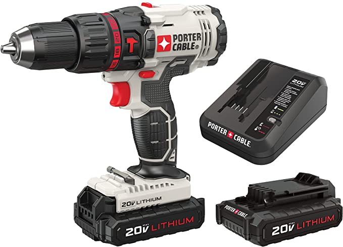 Buy Compact, Cordless PORTER-CABLE 20V MAX Hammer Drill Kit (PCC621LB)  