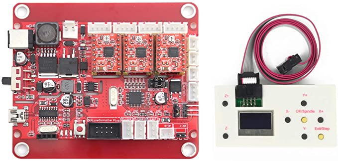 Buy RATTMMOTOR USB CNC Controller 3 Axis 1.1f GRBL Controller Board CNC Router Machine Control Card with CNC Offline Controller RATTMMOTOR USB CNC Controller 3 Axis 1.1f GRBL Controller Board CNC Router Machine Control Card with CNC Offline Controller Offline CNC Router Control Module for CNC Engraving Miiling Machine 