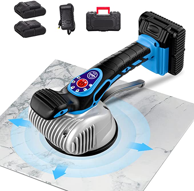 Buy Tile Tiling Machine YJINGRUI Tile Vibrator 15,000VPM Tile Tiler with 6 Gears 16.8V 10,000mAH Li-On Rechargeable (2 Battery)  