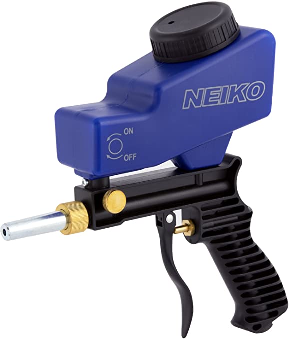 Buy Neiko 30068A Abrasive Air Sand Blaster Handheld Gun with Replaceable Steel Nozzle and Gravity Feed Hopper for Various Media 