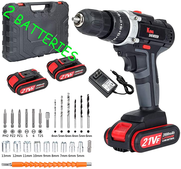 Buy King Showden 21V Power Drill 50Nm 25+3 Clutch, 3/8