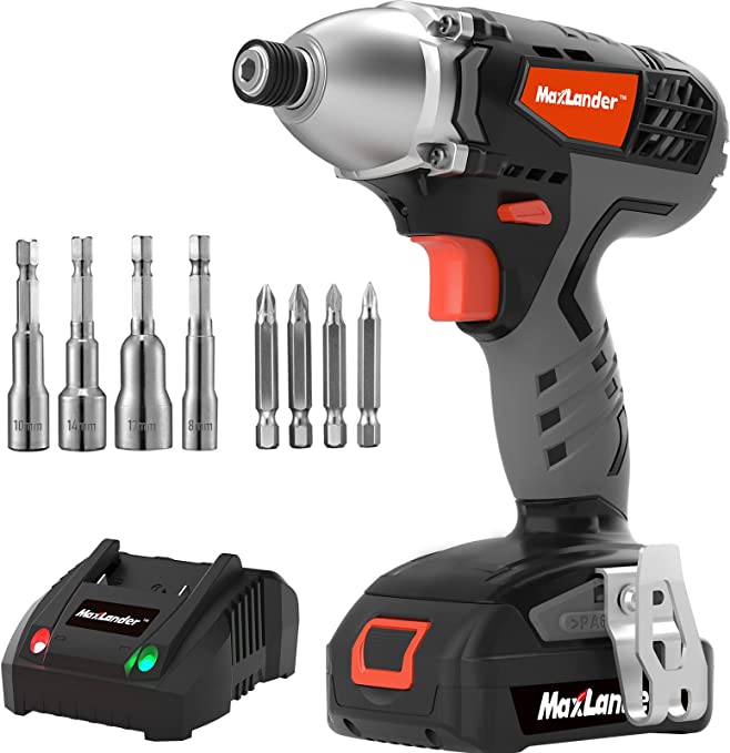 Buy Maxlander Impact Driver, Cordless Impact Driver Kit, 1/4