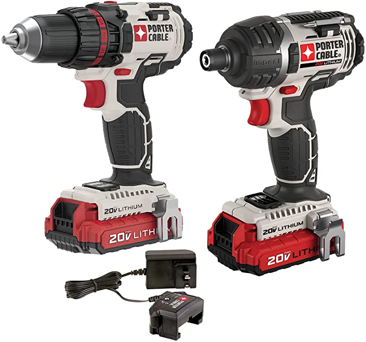 Buy 2-Tool PORTER-CABLE 20V MAX* Cordless Drill Combo Kit (PCCK602L2)  