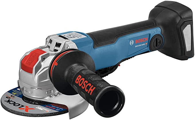 Buy Bosch GWX18V-50PCN 18V X-LOCK EC Brushless Connected-Ready Angle Grinder 4-1/2 in. – 5 in. with No Lock-On Paddle Switch (Bare Tool)  