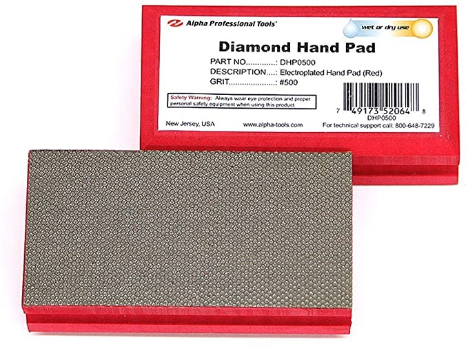 Buy (1) 500 Grit Alpha Diamond Hand Polishing Pad 