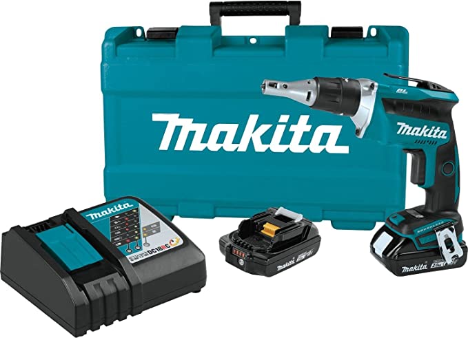 Buy Makita 18V LXT Lithium-Ion COMPACT Brushless Cordless Drywall Screwdriver Kit XSF03R (2.0Ah)  