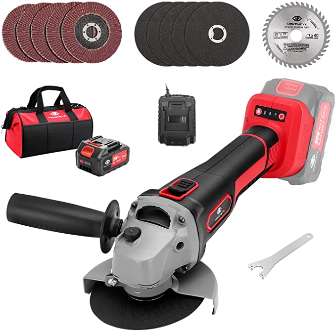 Buy 20V Cordless Angle Grinder with 4.0Ah Li-ion Battery, 4-1/2