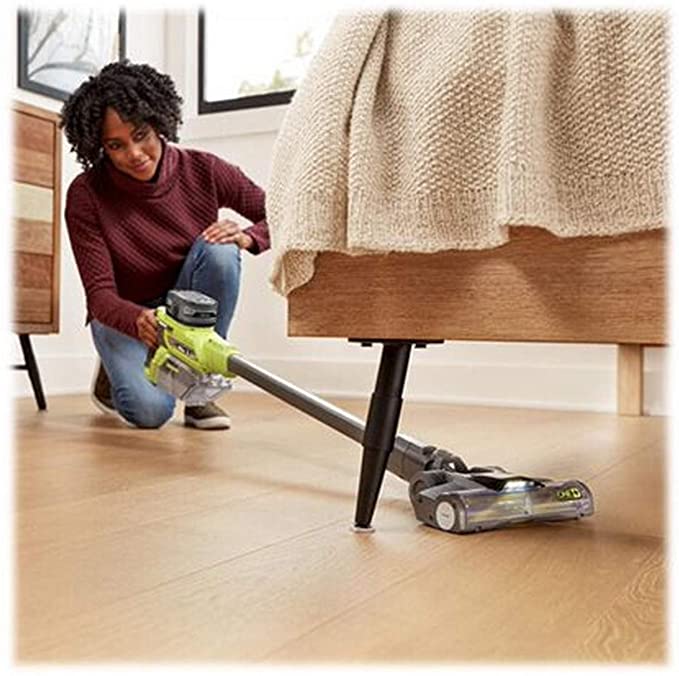 Buy The RYOBI ONE+ 18V Brushless Cordless Compact Stick Vacuum Cleaner is an 18V brushless cordless vacuum cleaner (Tool Only)  