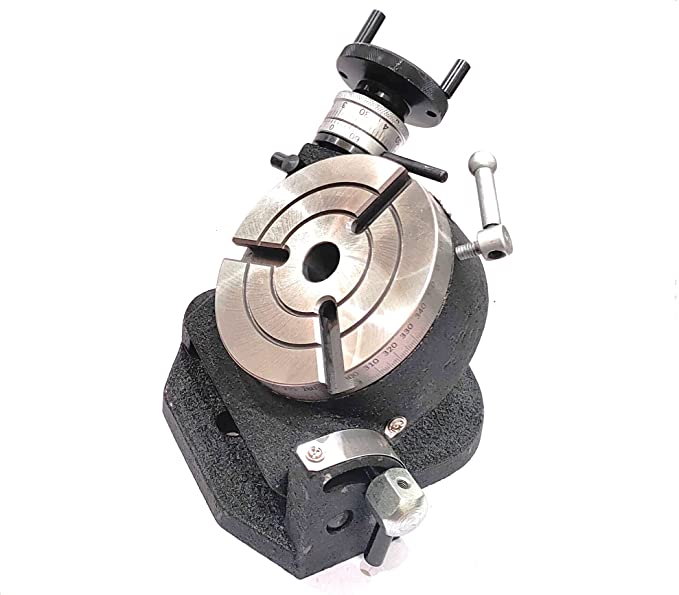 Buy Tilting Rotary Table with MT2 Bore-Milling, Lathe, and Engineering Tools - 3 SLOTS Precision 4