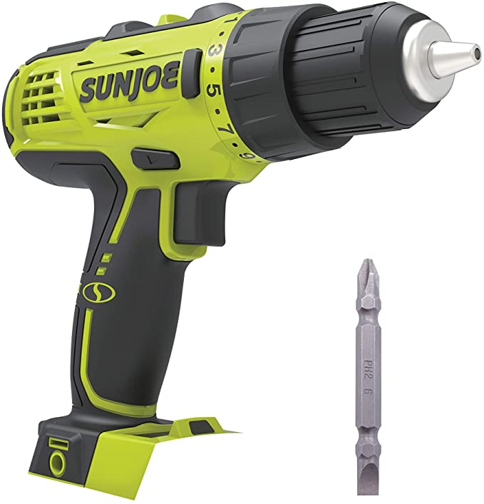 Buy Sun Joe Cordless 24-Position 2-Speed Drill Driver, 24V-DD-CT, Tool Only 