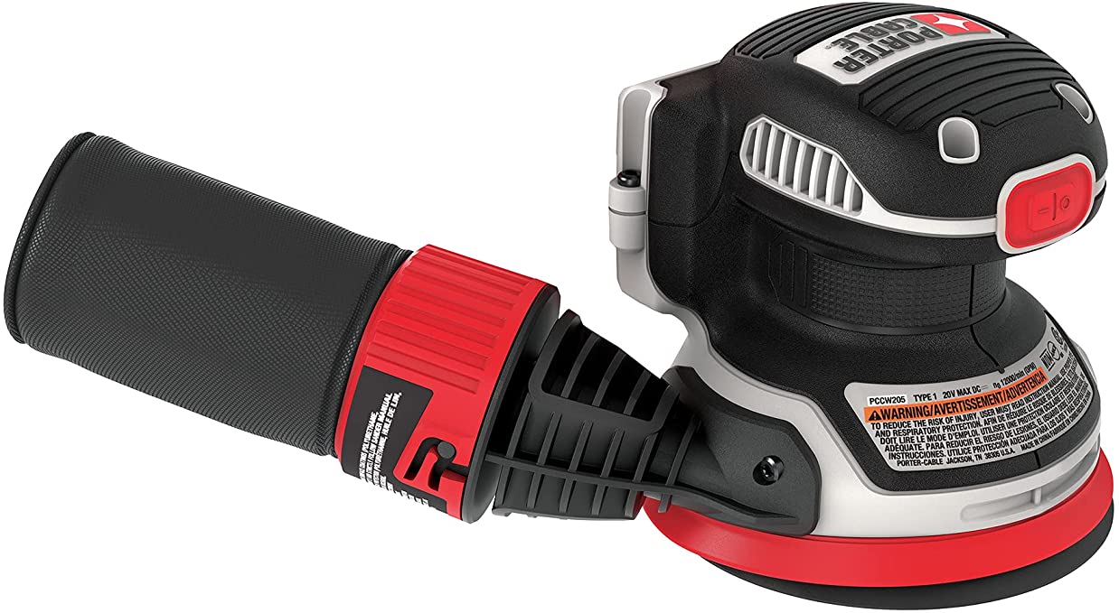 Buy PORTER-CABLE 20V MAX Random Orbital Sander, Cordless, 5-Inch, Tool Only PORTER-CABLE 20V MAX Random Orbital Sander, Cordless, 5-Inch, Tool Only (PCCW205B)  