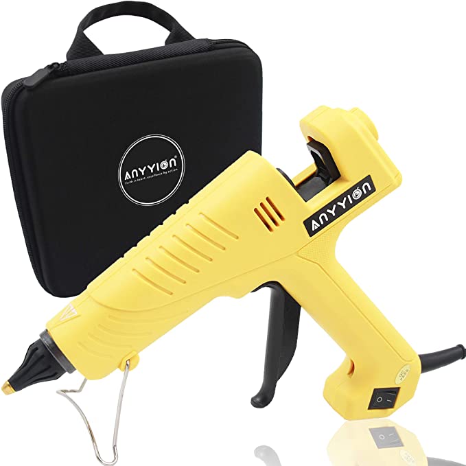 Buy Anyyion 200W Industrialt Glue Gun – Hot Melt Glue Gun with High Output – Professional Grade Hot Glue Gun for Carpentry, Repairs, and Remodeling 