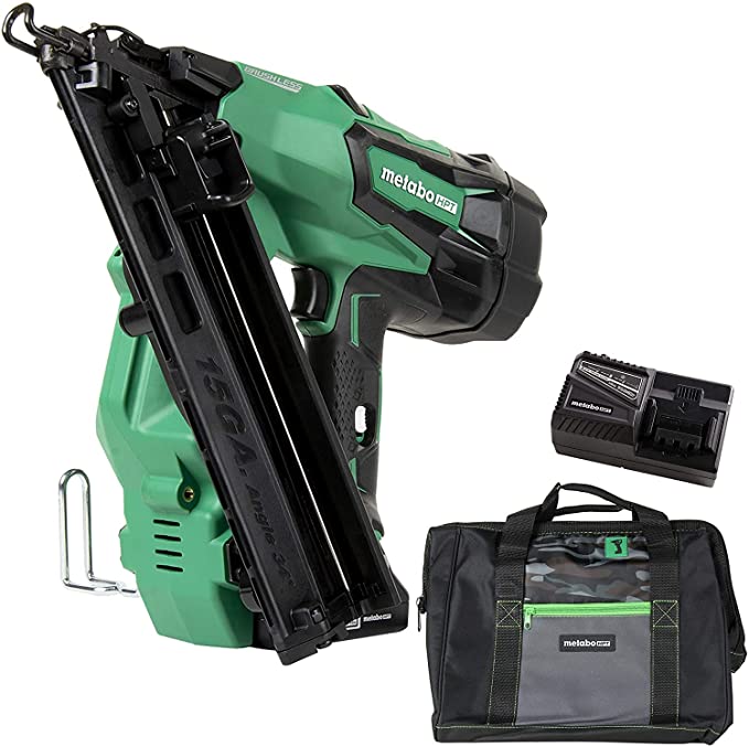 Buy Metabo HPT Cordless Finish Nailer Kit with 18V - 3.0 Ah Lithium Ion Battery, Brushless Motor, 15 Gauge, and Lifetime Tool Warranty (NT1865DMAS)  