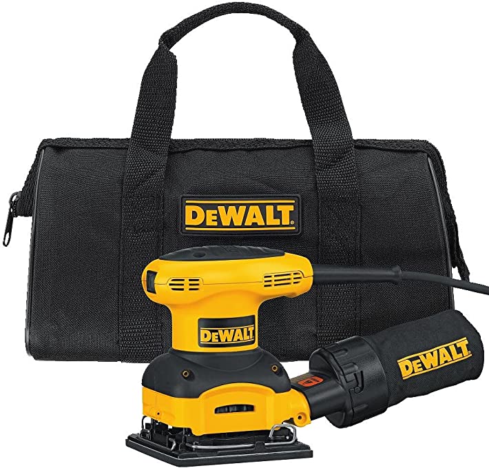 Buy DEWALT D26441K 1/4-Sheet Orbital Sander with Cloth Dust Bag 