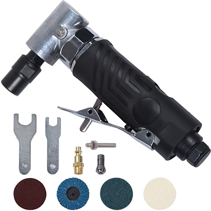 Buy Angle Air Die Grinder 1/4 inch with 4 pcs 2