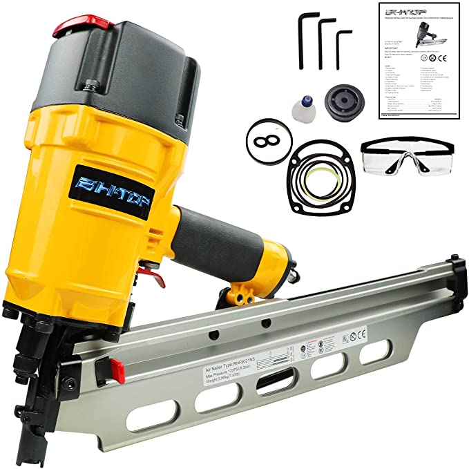 Buy BHTOP 9021 Framing Nailer with Depth Adjustment 21 Degree 3-1/2