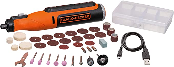 Buy BLACK+DECKER 8V MAX* Rotary Tool with Accessory Kit, Versatile, Cordless, 35-Piece (beyond by BLACK+DECKER) (BCRT8K35APB)  