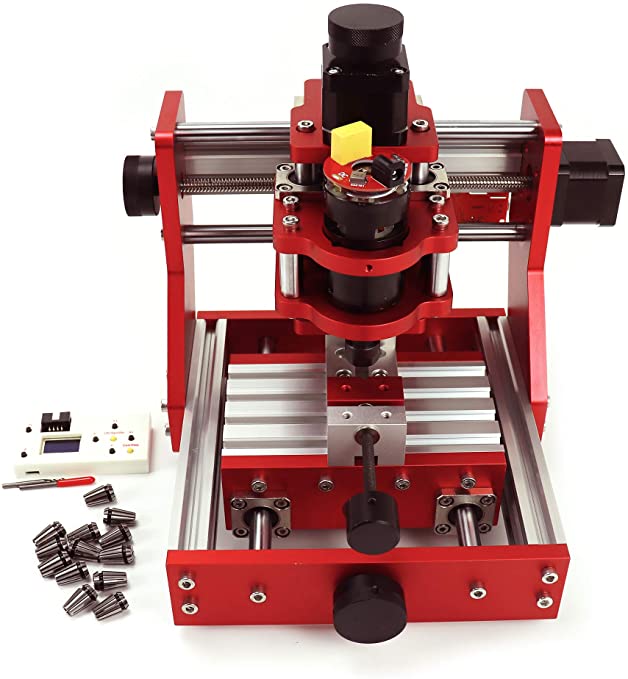 Buy Metal Engraving Milling Machine GRBL Control 3 Aixs CNC1310 + Offline Controller + Mini Vise Clamp + 14pcs ER11 Collet for Engraving Copper/Aluminum and Soft Metal, Plastic, Wood, Acrylic, PVC, PCB 