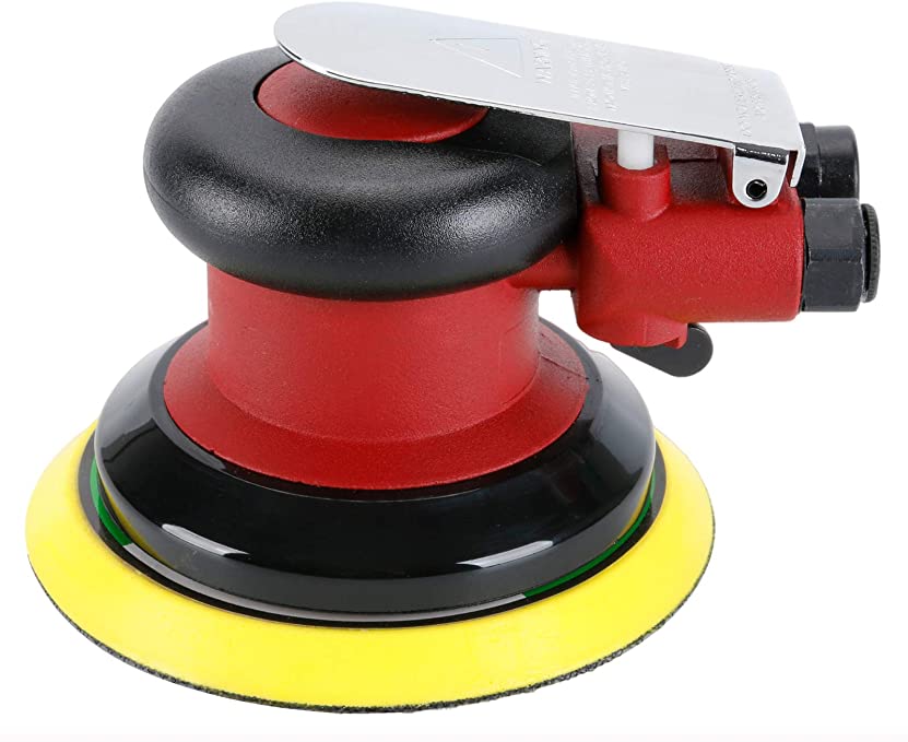 Buy Heavy Duty Dual Action Pneumatic Sander with 1pc Backing Plate, Professional Air Random Orbital Palm Sander (5 inch)  