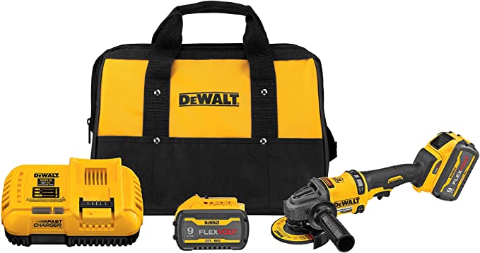 Buy 4-1/2-Inch to 6-Inch DEWALT FLEXVOLT 60V MAX Angle Grinder with Kickback Brake Kit (DCG418X2)  