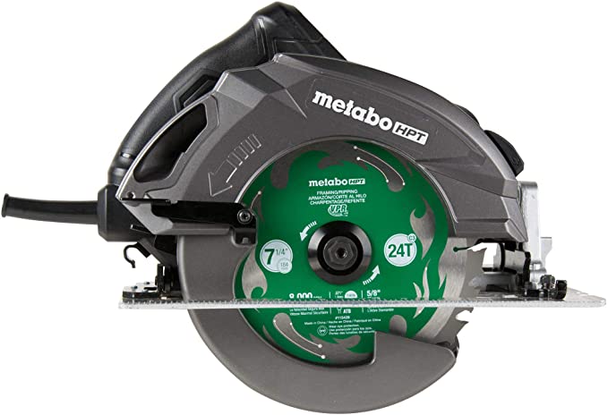 Buy 7-1/4-Inch Metabo HPT Circular Saw | 15-Amp Motor | 6800 RPM | Electric Brake | Dust Blower | C7BUR 