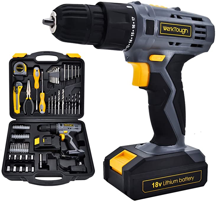 Buy Uniteco 77PCS 18/20V Cordless Drill Screwdriver Tool Set Combo Kit Tool Kit 