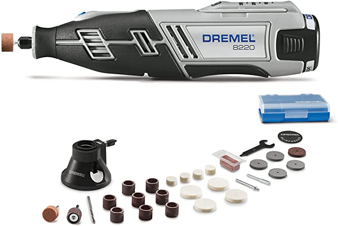 Buy Dremel 8220-1/28 12-Volt Max Cordless Rotary Tool Kit- Engraver, Sander, and Polisher- 1 Attachment & 28 Accessories 