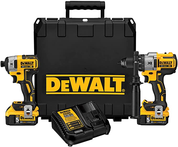 Buy Brushless, 5.0-Ah, 2-Tool DEWALT 20V MAX* XR Cordless Drill Combo Kit (DCK299P2)  