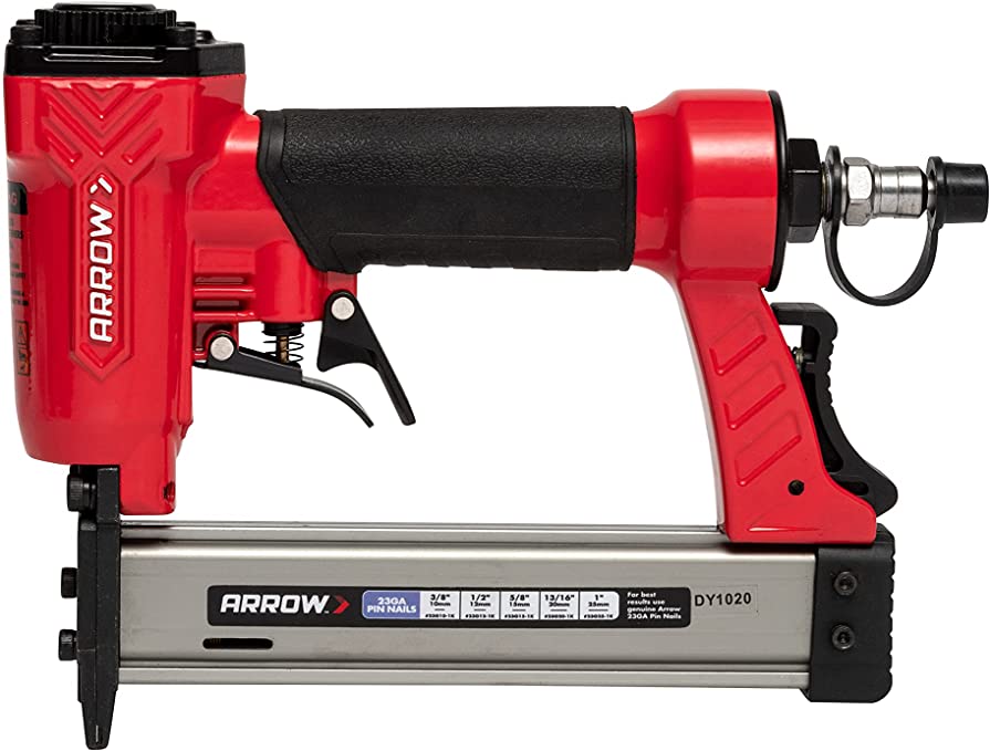 Buy 8.25 x 2 x 10 inch Arrow PT23G Pneumatic 23 Gauge Pin Nailer, Black/Red 