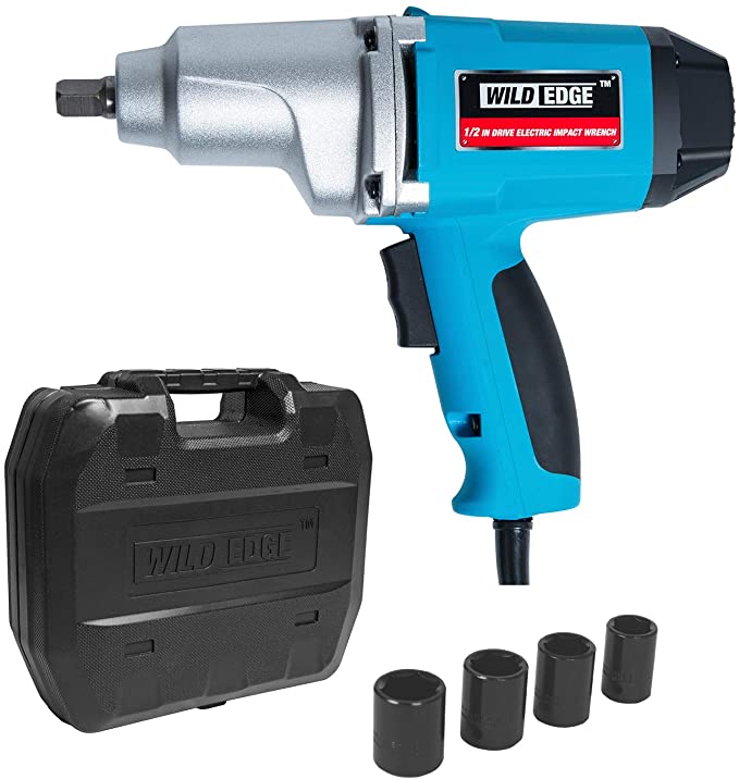 Buy Wild Edge Impact Wrench, 1/2 Inch Drive Heavy Duty Electric Impact Wrench Kit, 7.5 Amp, 240 ft-lbs 