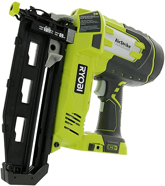 Buy Ryobi P325 One+ 18V Lithium Ion Battery Powered Cordless 16 Gauge Finish Nailer Ryobi P325 One+ 18V Lithium Ion Battery Powered Cordless 16 Gauge Finish Nailer Ryobi P325 One+ (Battery Not Included, Power Tool Only)  