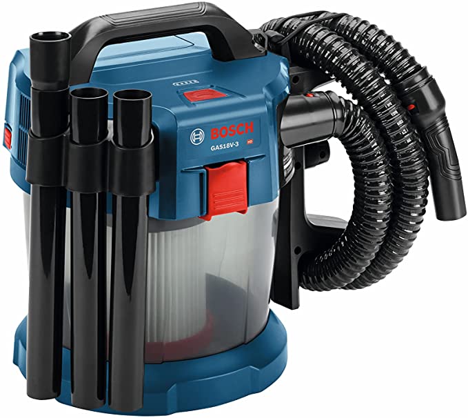 Buy BOSCH GAS18V-3N Vacuum Bare Tool, 18V 1.6 gallon, Blue 