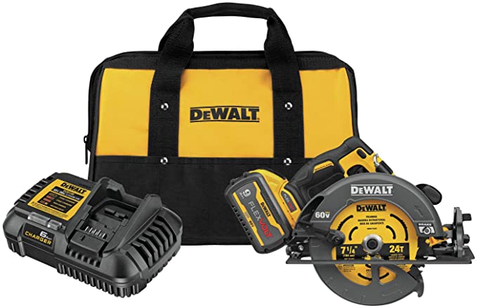 Buy 7-1/4-Inch DEWALT FLEXVOLT 60V MAX Circular Saw with Brake Kit (DCS578X1)  