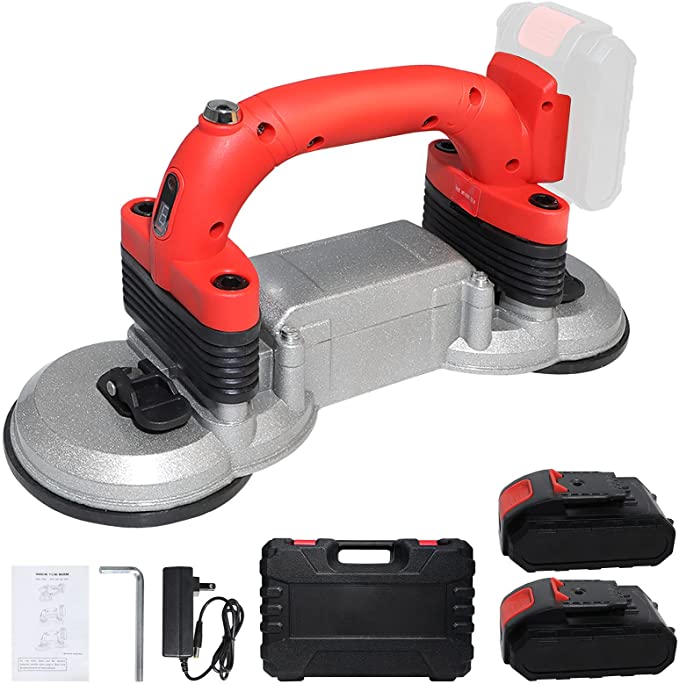 Buy Hand-held Tile Tiling Machine, ATOLS Tile Automatic Leveling Machine Vibration Machine for Tiles Floor Tile Vibrator Tiler Tool with 6 Speed Double Suction Cup and 2Pcs 21V Lithium Battery 