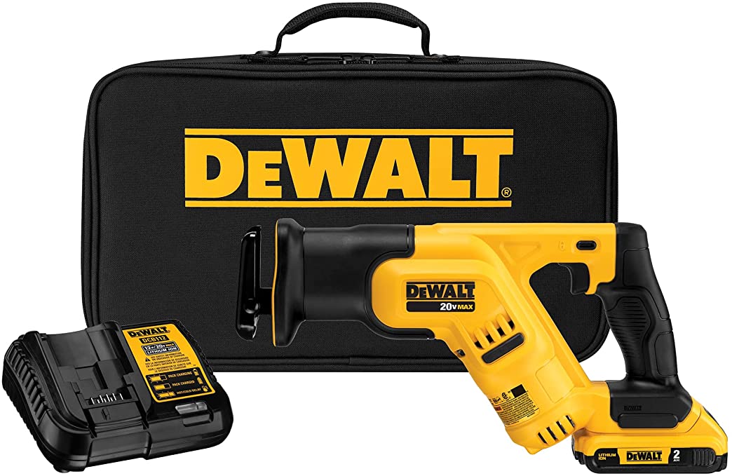 Buy Compact, 2-Amp Hour DEWALT 20V MAX Cordless Reciprocating Saw Kit (DCS387D1)  