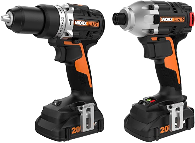 Buy Worx WX971L 20V Nitro Impact Driver/Hammer Drill Power Sharing Combo 