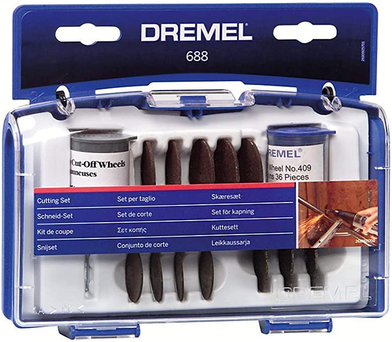 Buy Dremel 688-01 69-Piece Rotary Tool Accessory Cutting Disc Kit, Black Dremel 688-01 69-Piece Rotary Tool Accessory Cutting Disc Kit, Black 