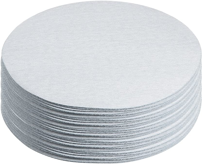 Buy uxcell 50 Pack 6-Inch Aluminum Oxide White Dry Hook and Loop Sanding Discs 400 Grit 