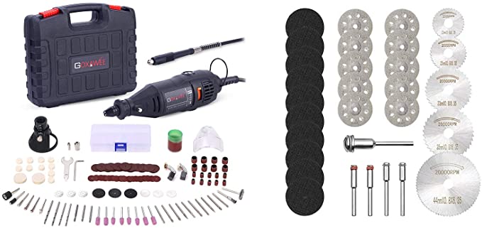 Buy Bundle of GOXAWEE Rotary Tool Kit with Cutting Wheel Disc Set 