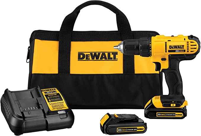 Buy Compact 1/2-Inch DEWALT 20V Max Cordless Drill/Driver Kit (DCD771C2)  