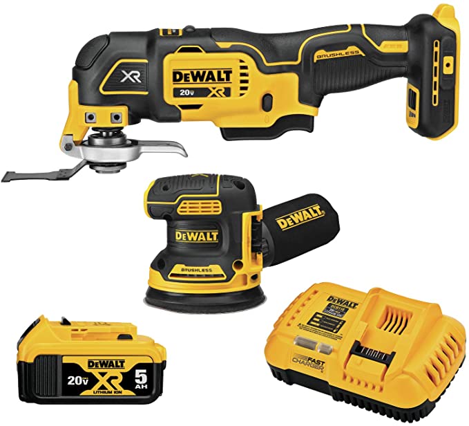 Buy Woodworking Kit, 2-Tool DEWALT 20V MAX XR Sander & Multi-Tool (DCK202P1)  