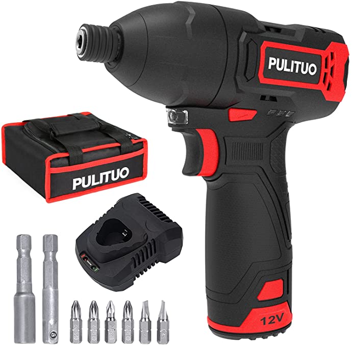 Buy PULITUO 12V Cordless Impact Driver with 1/4