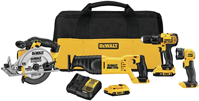 Buy Compact 4-Tool DEWALT 20V MAX Combo Kit (DCK423D2)  