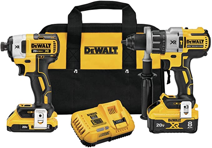 Buy DEWALT 20V MAX XR Cordless Drill/Impact Driver Combo Kit with Power Detect Technology (DCK299D1W1)  