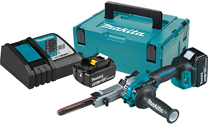 Buy Makita XSB01TJ 18V LXT Lithium-Ion Brushless Cordless Detail Belt Sander Kit 3/8