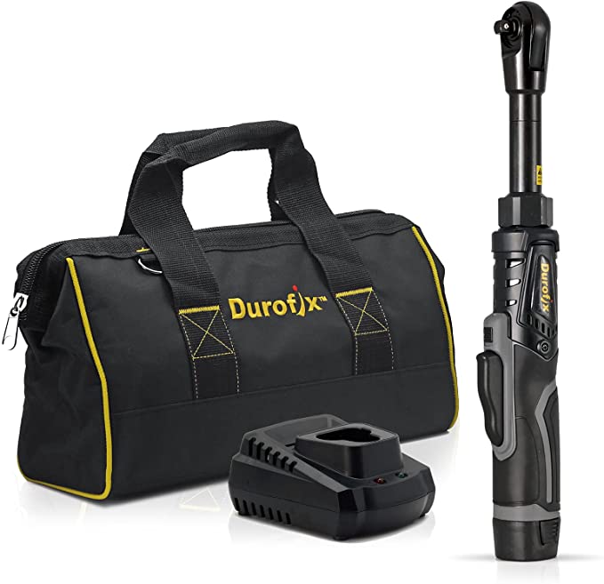 Buy RW1216-3P G12 Series 12V Li-ion Cordless Durofix RW1216-3P G12 Series 12V Li-ion Cordless Durofix RW1216-3P G12 Extended Ratchet Wrench Tool Kit with Canvas Bag 3/8