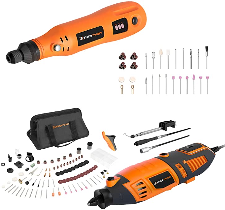 Buy Combo Kit EnerTwist ET-RT-170 1.4A Rotary Tool and ET-RT-4 4V Cordless Rotary Tool ET-RT-170 1.4A Rotary Tool 